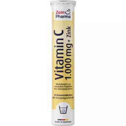 VITAMIN C 1000 mg+Zink brustabletter, 20 st