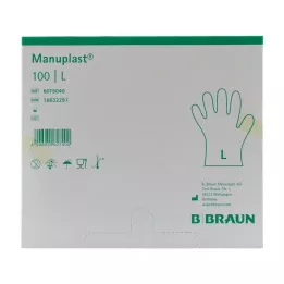 MANUPLAST Engångshandskar PE Storlek L, 100 st