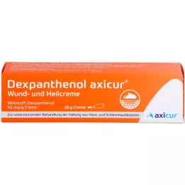 DEXPANTHENOL axicur sår- och läkningskräm 50 mg/g, 20 g