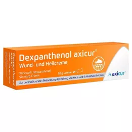 DEXPANTHENOL axicur sår- och läkningskräm 50 mg/g, 20 g