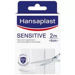 HANSAPLAST Sensitivt gips hypoallergeniskt 6 cmx2 m, 1 st