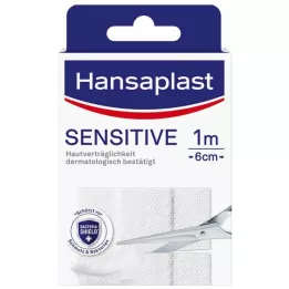 HANSAPLAST Sensitivt gips hypoallergeniskt 6 cmx1 m, 1 st