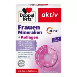 DOPPELHERZ Mineraler+Collagen Depot Tbl för kvinnor, 30 st