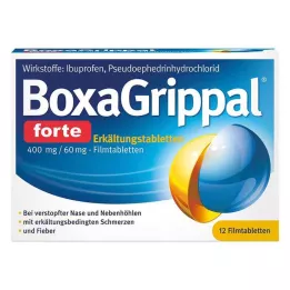 BOXAGRIPPAL forte Förkylning Tab. 400 mg/60 mg FTA, 12 st