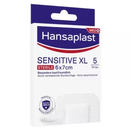 HANSAPLAST Sensitive sårförband sterilt 6x7 cm, 5 st