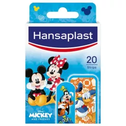 HANSAPLAST Gipsremsor för barn Mickey & Vänner, 20 st