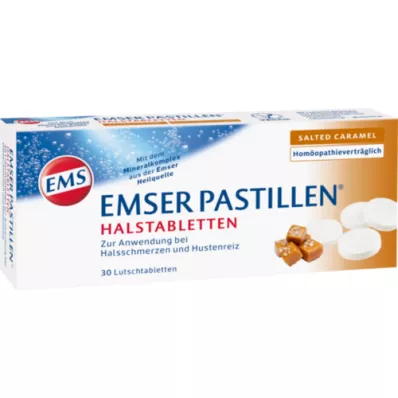 EMSER Pastiller Halstabletter saltad karamell, 30 st