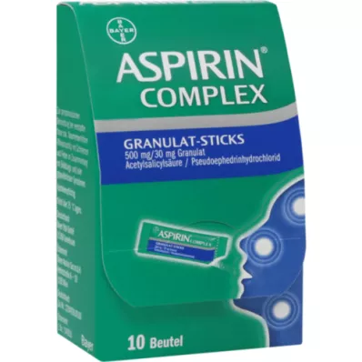 ASPIRIN Complex Granulat Sticks 500 mg/30 mg Gran, 10 st