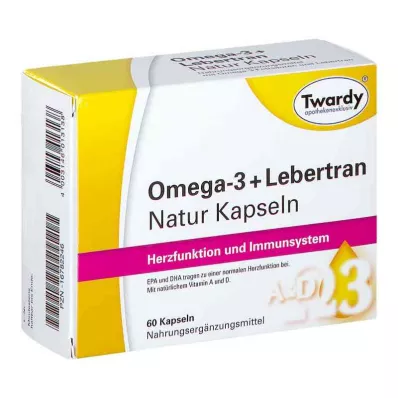 OMEGA-3+Liverolja Naturliga Kapslar, 60 Kapslar