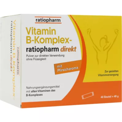 VITAMIN B-KOMPLEX-ratiopharm direkt pulver, 40 st