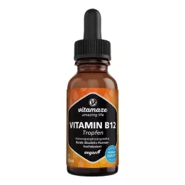 VITAMIN B12 100 µg högdoserade veganska droppar, 50 ml