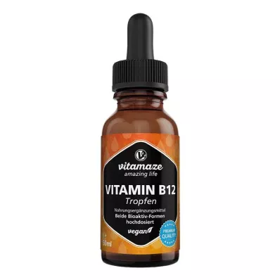 VITAMIN B12 100 µg högdoserade veganska droppar, 50 ml