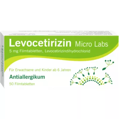 LEVOCETIRIZIN Micro Labs 5 mg filmdragerade tabletter, 50 st
