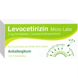 LEVOCETIRIZIN Micro Labs 5 mg filmdragerade tabletter, 100 st