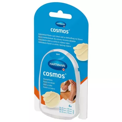 COSMOS Blisterplåsterblandning 3 storlekar, 6 st