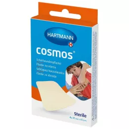 COSMOS Abrasionsplåster 45x65 mm sterilt, 4 st
