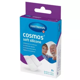 COSMOS mjuka silikonplåsterremsor 2 storlekar, 8 st