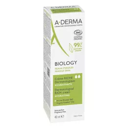 A-DERMA Biology Kräm rik dermatologisk, 40 ml