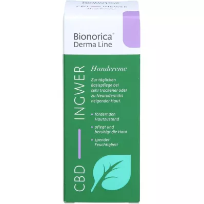 BIONORICA Derma Line Ginger-CBD Handkräm, 50 ml