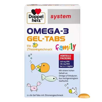 Doppelherz Omega-3 Gel Tabs familjesystem, 120 stycken Doppelherz Omega-3 Gel Tabs familjesystem, 120 stycken