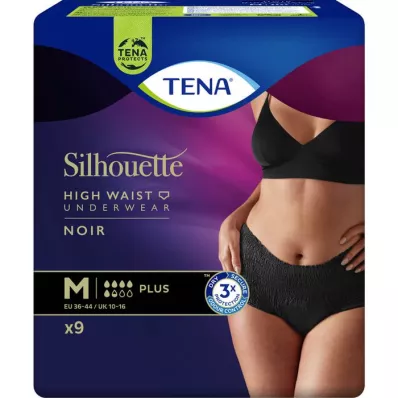 TENA SILHOUETTE plus M noir, 9 st