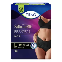 TENA SILHOUETTE plus L noir, 8 st