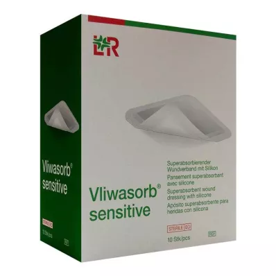 Vliwasorb sensitiv 10x20 cm superabsorb.sårförband, 10 st Vliwasorb sensitiv 10x20 cm superabsorb.sårförband, 10 st