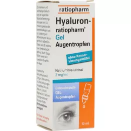 HYALURON-RATIOPHARM Gel ögondroppar, 10 ml