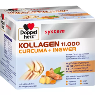 DOPPELHERZ Kollagen 11 000 Curcuma+Ingw.system TRA, 30X25 ml