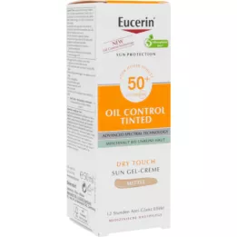 EUCERIN Sun Oil Control tonad kräm LSF 50+ handduk, 50 ml