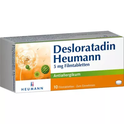 DESLORATADIN Heumann 5 mg filmdragerade tabletter, 10 st