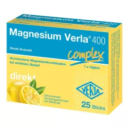 MAGNESIUM VERLA 400 Citron Direkt Granulat, 25 st