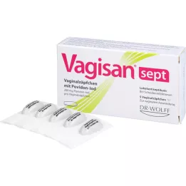 VAGISAN sept vaginala suppositorier med povidon-jod, 5 st