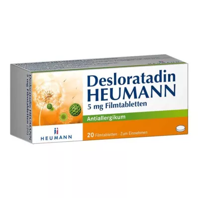 Desloratadine HEUMANN 5 mg filmdragerade tabletter, 20 st