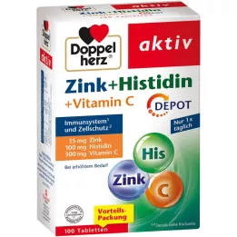 DOPPELHERZ Zink+Histidin Depot Tabletter aktiva, 100 st