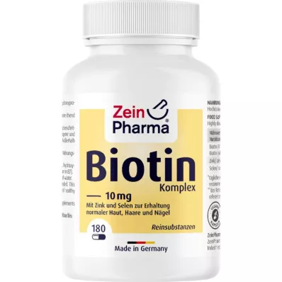 BIOTIN KOMPLEX 10 mg+zink+selenium högdos kapslar, 180 st