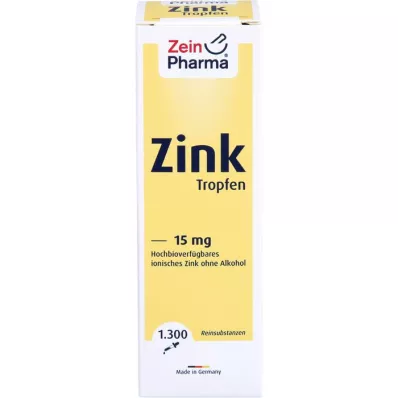 ZINK TROPFEN 15 mg joniserat, 50 ml