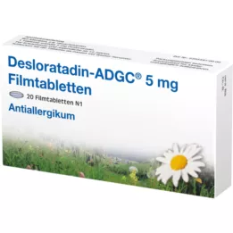 DESLORATADIN ADGC 5 mg filmdragerade tabletter, 20 st