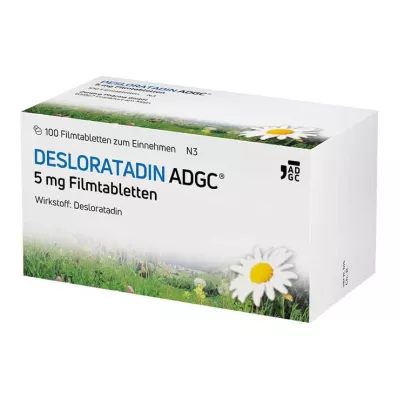 Desloratadine-ADGC 5 mg filmdragerade tabletter, 100 st Desloratadine-ADGC 5 mg filmdragerade tabletter, 100 st