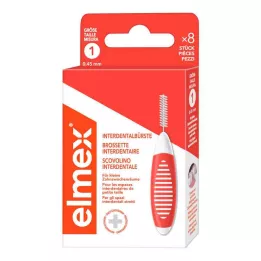 ELMEX Interdentalborstar ISO storlek 1 0,45 mm orange, 8 st