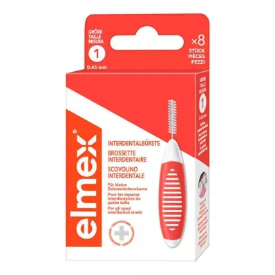 ELMEX Interdentalborstar ISO storlek 1 0,45 mm orange, 8 st ELMEX Interdentalborstar ISO storlek 1 0,45 mm orange, 8 st