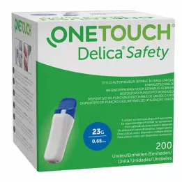ONE TOUCH Delica Safety lansettinstrument för engångsbruk 23 G, 200 st
