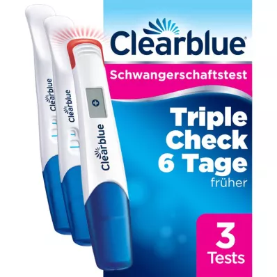 CLEARBLUE Graviditet TripleCheck ultratidig, 3 st