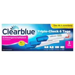 CLEARBLUE Graviditet TripleCheck ultratidig, 3 st