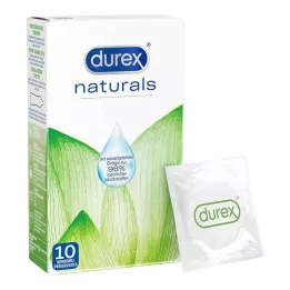 DUREX naturals kondomer med vattenbaserat glidmedel, 10 st