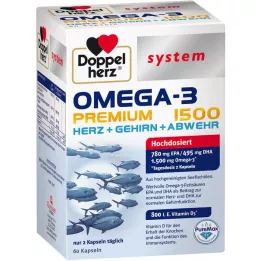 DOPPELHERZ Omega-3 Premium 1500 systemkapslar, 60 kapslar