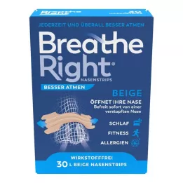 BESSER Breathe Breathe Right näsplåster, stor beige, 30 st