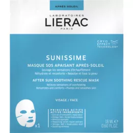 LIERAC Sunissime Lugnande efter sol SOS Mask, 1X18 ml