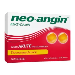 NEO-ANGIN Bensydamin akut halsont citron, 40 st