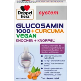 DOPPELHERZ Glukosamin 1000+Curcuma vegan syst.Kps., 120 st